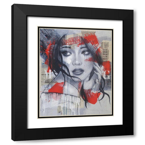 My game Black Modern Wood Framed Art Print with Double Matting by Bakker, Jochem