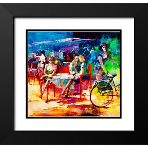 Enjoy the summer Black Modern Wood Framed Art Print with Double Matting by Haenraets, Willem