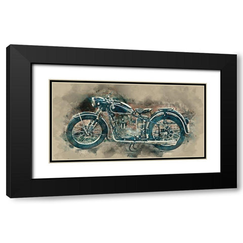 My motorbike Black Modern Wood Framed Art Print with Double Matting by Hurk, James