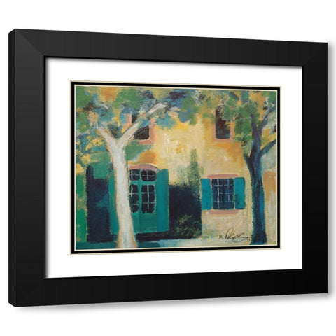 Piazza I Black Modern Wood Framed Art Print with Double Matting by Kruse-kolk, Alie