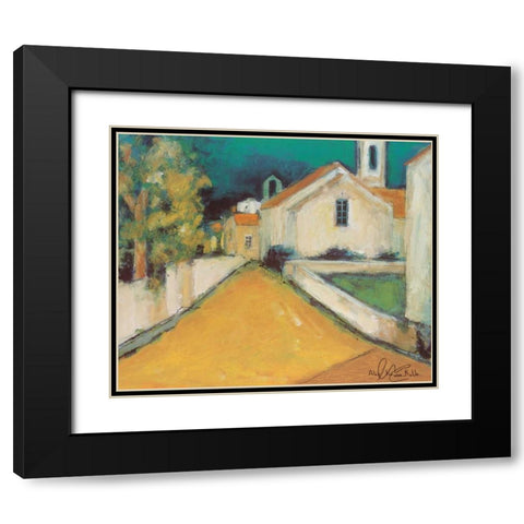 Piazza III Black Modern Wood Framed Art Print with Double Matting by Kruse-kolk, Alie