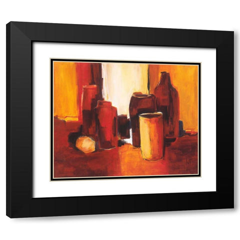Cans and bottles II Black Modern Wood Framed Art Print with Double Matting by Roseboom, Jettie
