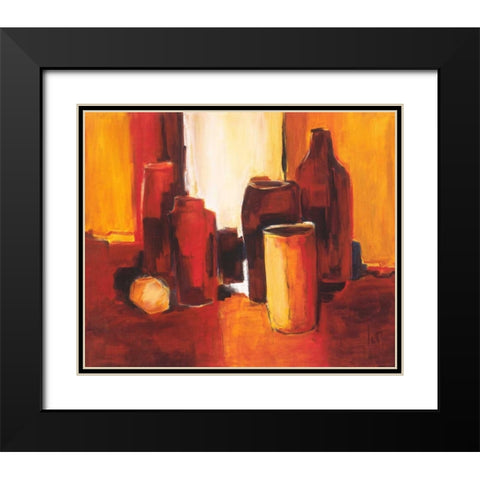 Cans and bottles II Black Modern Wood Framed Art Print with Double Matting by Roseboom, Jettie