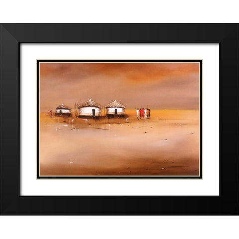 on the waterfront IV Black Modern Wood Framed Art Print with Double Matting by Jan, Eelse Noordhuis