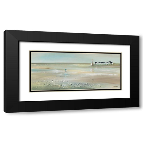 Front line II Black Modern Wood Framed Art Print with Double Matting by Jauneau, Jean
