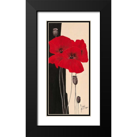 Refined I Black Modern Wood Framed Art Print with Double Matting by Roseboom, Jettie