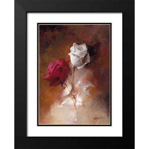 A Couple I Black Modern Wood Framed Art Print with Double Matting by Haenraets, Willem