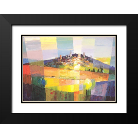 Gentilimiliano Black Modern Wood Framed Art Print with Double Matting by de Haan, Rob