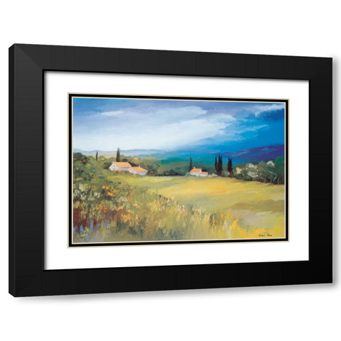 Somewhere in the South II Black Modern Wood Framed Art Print with Double Matting by Paus, Hans