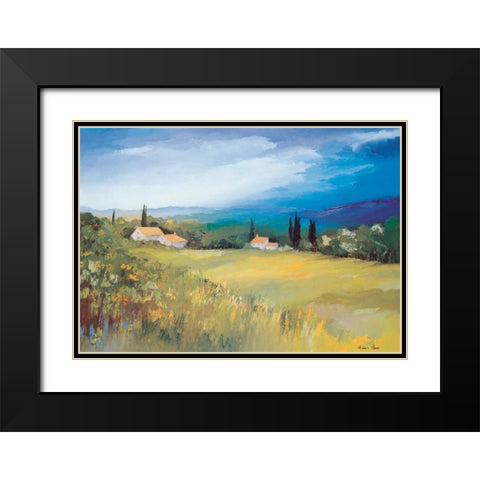 Somewhere in the South II Black Modern Wood Framed Art Print with Double Matting by Paus, Hans