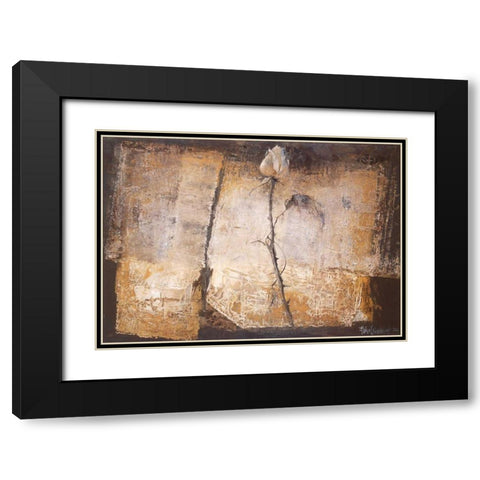 No rose without a thorn Black Modern Wood Framed Art Print with Double Matting by Vriesendorp, Heleen