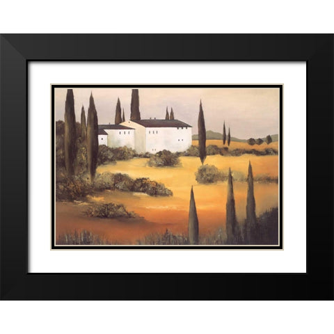 Twilight I Black Modern Wood Framed Art Print with Double Matting by Paus, Hans