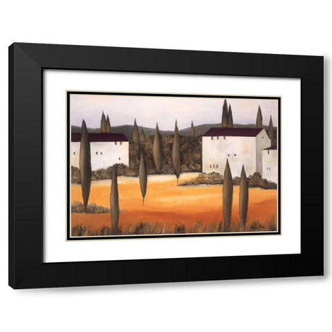 Twilight II Black Modern Wood Framed Art Print with Double Matting by Paus, Hans