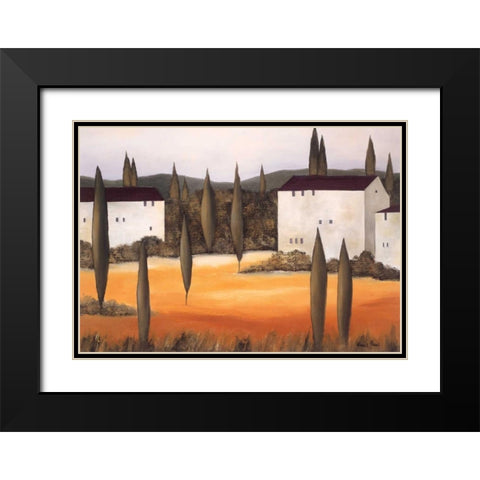 Twilight II Black Modern Wood Framed Art Print with Double Matting by Paus, Hans