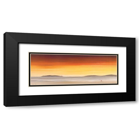 A place to mediate on II Black Modern Wood Framed Art Print with Double Matting by Paus, Hans
