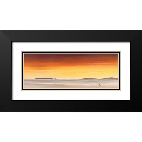 A place to mediate on II Black Modern Wood Framed Art Print with Double Matting by Paus, Hans