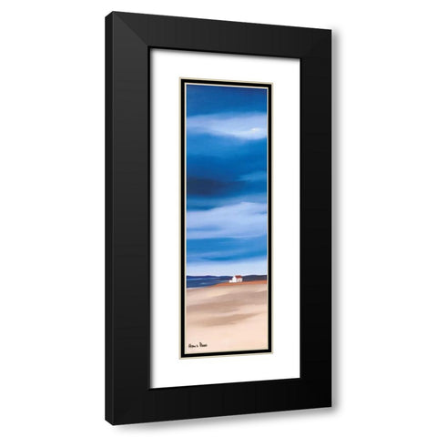 Blue sky I Black Modern Wood Framed Art Print with Double Matting by Paus, Hans