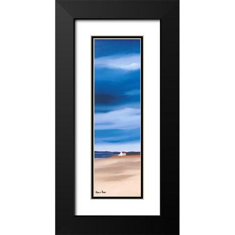 Blue sky I Black Modern Wood Framed Art Print with Double Matting by Paus, Hans