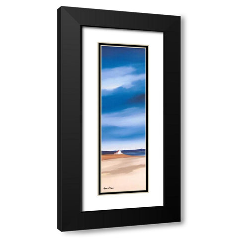 Blue sky II Black Modern Wood Framed Art Print with Double Matting by Paus, Hans