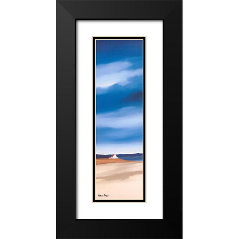 Blue sky II Black Modern Wood Framed Art Print with Double Matting by Paus, Hans