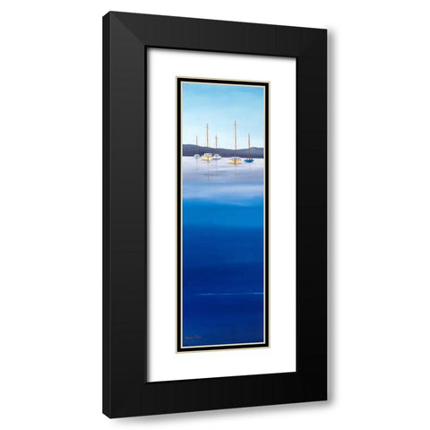 Waterline I Black Modern Wood Framed Art Print with Double Matting by Paus, Hans