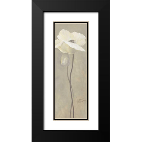 Poppy in white IV Black Modern Wood Framed Art Print with Double Matting by Roseboom, Jettie