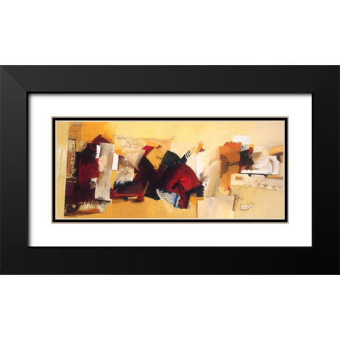 Secret Landscape Black Modern Wood Framed Art Print with Double Matting by den Boon, Theo