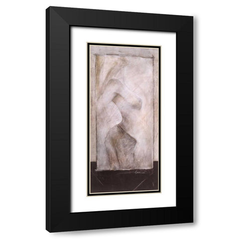 Private II Black Modern Wood Framed Art Print with Double Matting by Emanuel, Beate