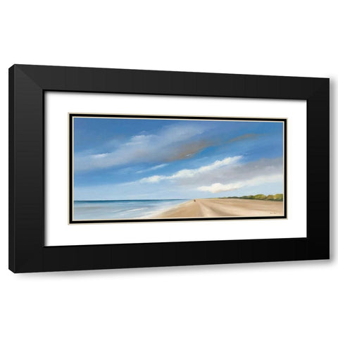 Along the Sea I Black Modern Wood Framed Art Print with Double Matting by Paus, Hans