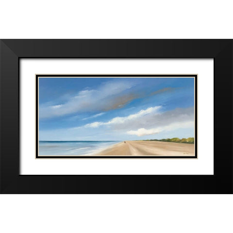 Along the Sea I Black Modern Wood Framed Art Print with Double Matting by Paus, Hans