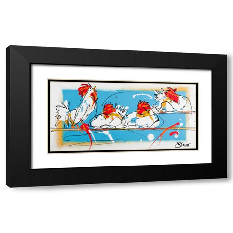 I am awake Black Modern Wood Framed Art Print with Double Matting by Fiore, Art