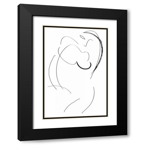 Signatura I Black Modern Wood Framed Art Print with Double Matting by Waltz, Anne