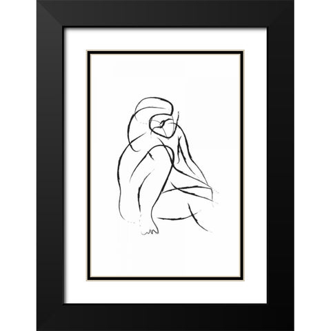 Signatura III Black Modern Wood Framed Art Print with Double Matting by Waltz, Anne