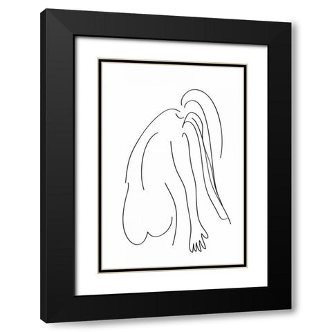 Signatura IV Black Modern Wood Framed Art Print with Double Matting by Waltz, Anne