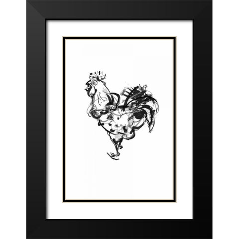 Cockella Black Modern Wood Framed Art Print with Double Matting by Waltz, Anne