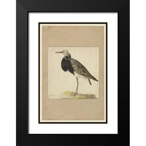 Standing Black Modern Wood Framed Art Print with Double Matting by Waltz, Anne