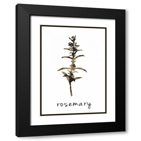 Rosemary art I Black Modern Wood Framed Art Print with Double Matting by Waltz, Anne