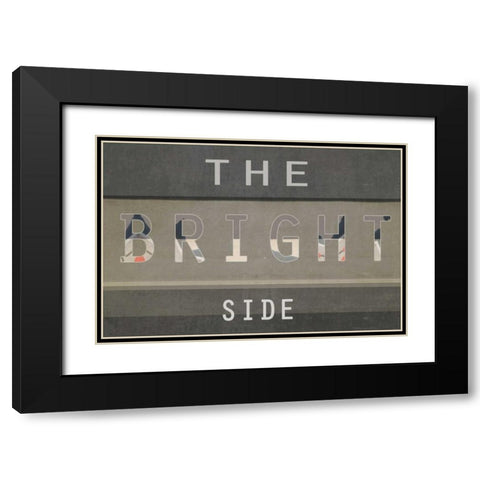 The bright side Black Modern Wood Framed Art Print with Double Matting by Waltz, Anne
