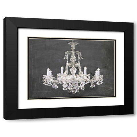 Chandelier classico Black Modern Wood Framed Art Print with Double Matting by Waltz, Anne