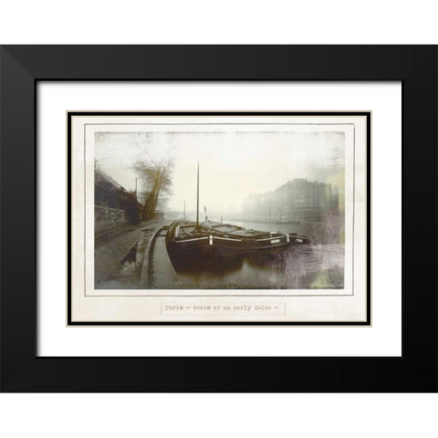 Matterhorn Black Modern Wood Framed Art Print with Double Matting by Waltz, Anne