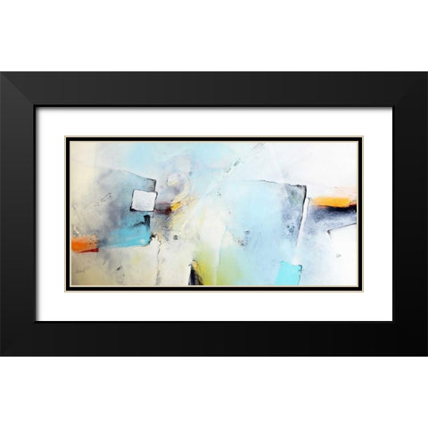 Wenn das Eis bricht Black Modern Wood Framed Art Print with Double Matting by Hansl, Alfred