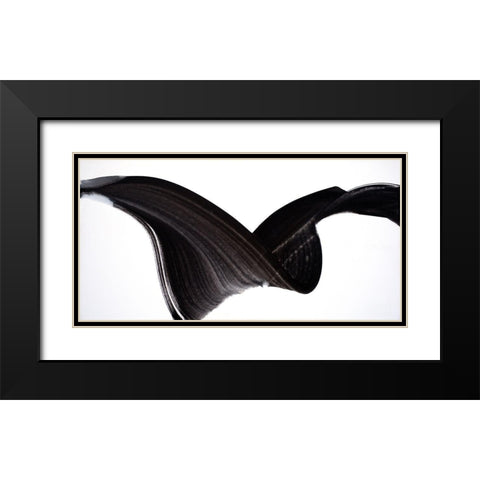 Flug Black Modern Wood Framed Art Print with Double Matting by Jungk, Andreas