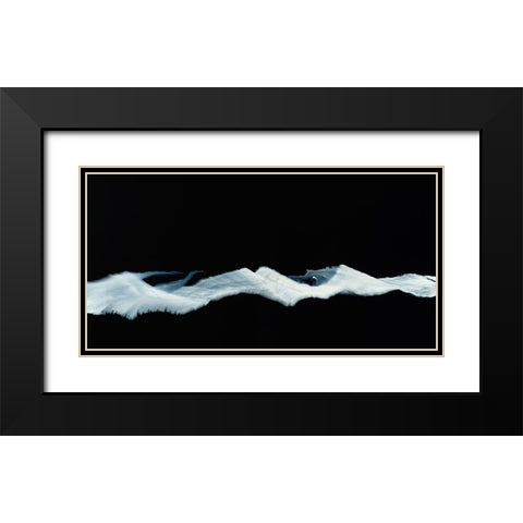 Floating Mountain Black Modern Wood Framed Art Print with Double Matting by Jungk, Andreas
