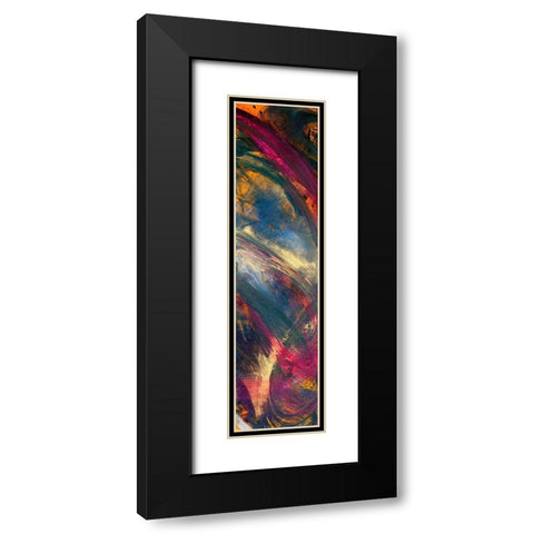 Abstraction with pink II Black Modern Wood Framed Art Print with Double Matting by Silberhorn-Piller, Andrea