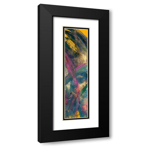 Abstraction with pink III Black Modern Wood Framed Art Print with Double Matting by Silberhorn-Piller, Andrea