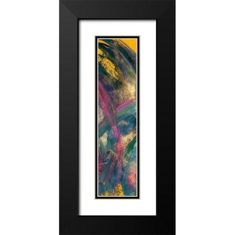 Abstraction with pink III Black Modern Wood Framed Art Print with Double Matting by Silberhorn-Piller, Andrea