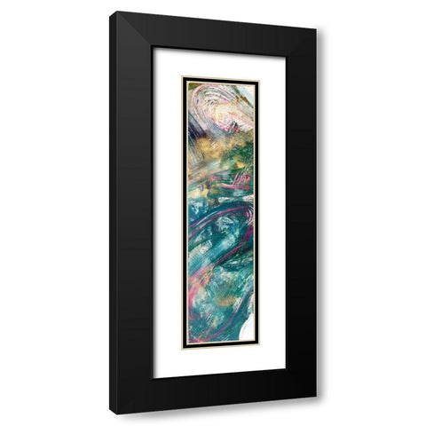 Abstraction with pink IV Black Modern Wood Framed Art Print with Double Matting by Silberhorn-Piller, Andrea