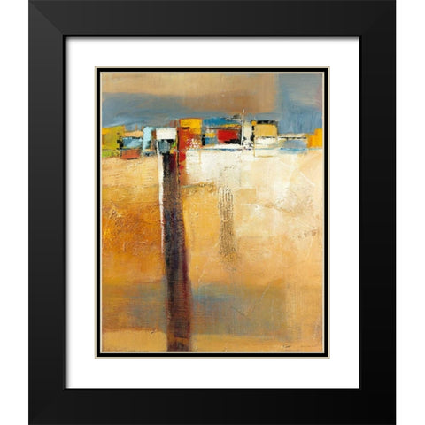 Siesta II Black Modern Wood Framed Art Print with Double Matting by Danckaert, Bea