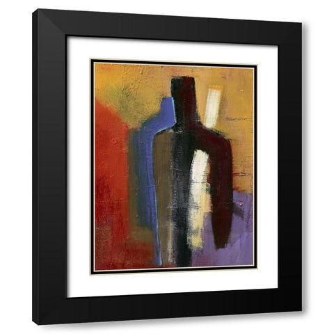 Big brown little blue Black Modern Wood Framed Art Print with Double Matting by Danckaert, Bea