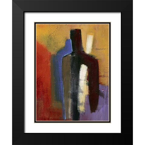Big brown little blue Black Modern Wood Framed Art Print with Double Matting by Danckaert, Bea